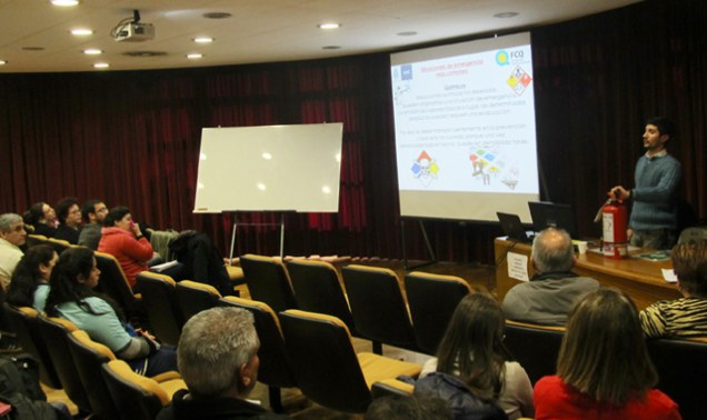 Vista de los asistentes al ciclo de capacitación sobre seguridad laboral. 