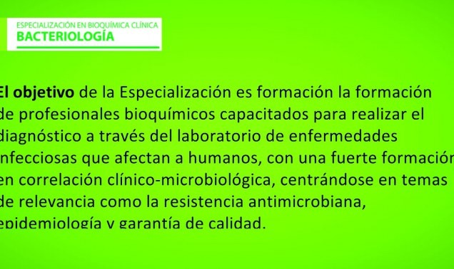 Embedded thumbnail for Especialización en Bioquímica Clínica: Bacteriología